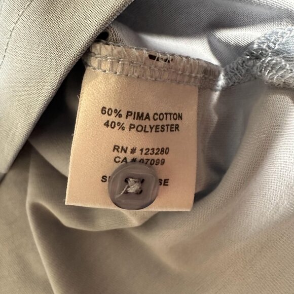 Travis Mathew Polo Shirt Men Size XL Blue Short Sleeve Stretch Embroidered Logo - Picture 6 of 11